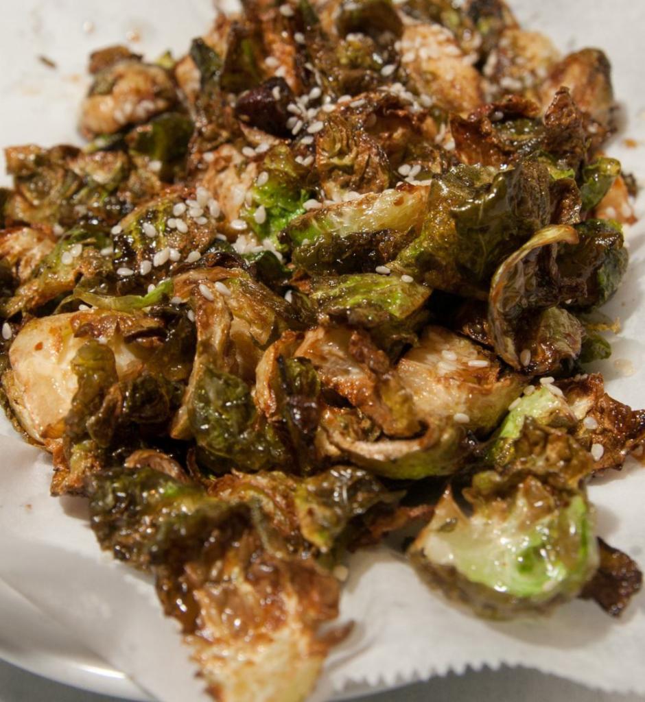 Aunt Rita's Fried Brussels Sprouts · Tossed in an Asian sauce.