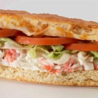 30. Seafood & Crab Grinder · Homemade crab-seafood mix, onions, mayo, lettuce and tomatoes. Baked and served hot, with ou...