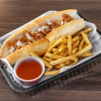 The Buffalo Chicken Cheesesteak  · Chopped chicken, Buffalo sauce, bleu cheese or ranch. Add extras for an additional charge.