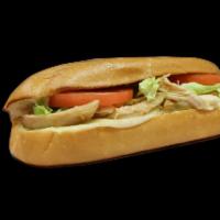 Chicken Charcoal Sub with Fries · Lettuce, tomato, mayo and hot pepper.
