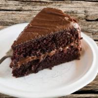 Chocolate Cake · Super moist crumb and fudgy, yet light texture, chocolate cake.