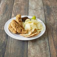 Chicken Tenderloins · All white meat chicken with your choice of ranch or BBQ sauce. Served with your choice of Te...