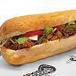 Loaded Steak Sub · Steak, cheese, pizza sauce, mushrooms, green peppers, onions, lettuce, tomatoes and Tubby's ...