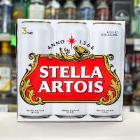 Stella Artois · Must be 21 to purchase. 19 oz. cans.