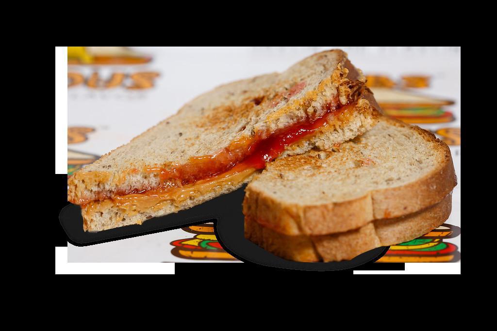Kids Classic Pb And J · Served with peanut butter and strawberry jelly.
