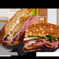 The Larry King Traditional Sub · Pastrami - sweet roll lettuce, tomato, onions, pickles, pepperoncini, mayo, and mustard.
