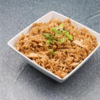 Chicken Fried Rice · Chicken, bean sprouts, onion (green and white) and egg.