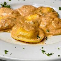 Lobster Ravioli · Ravioli filled with lobster and cheese. 