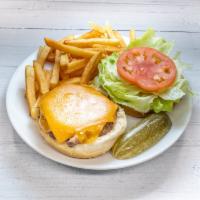 Hamburger · Patty on a bun. Grilled or fried patty on a bun. 