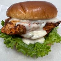 Grilled Chicken Sandwich · Grilled Chicken Sandwich with lettuce, tomato and cheese. Simply delicious!