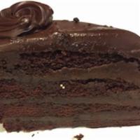 Cheesecake Factory Chocolate Fudge Chocolate Cake · Fudge cake layered with rich chocolate fudge icing.