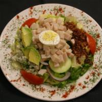 Cobb Salad · Turkey, blue cheese, bacon, egg and avocado.