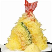 Tempura Sampler · Shrimp and vegetable tempura. 