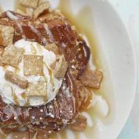 Cinnamon Toast Crunch French Toast · This French Toast is covered in this famous cereal dusted with powdered sugar and a caramel ...