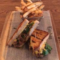 Short Rib Grilled Cheese · Braised beef served with balsamic onions, arugula, and cheese on panini-pressed sourdough br...
