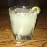 Rosemarie's Baby · Rosemary & Jalapeno Infused Tequila, Simple Syrup, splash of Triple Sec, and Fresh Lime Juic...