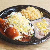 #4. Bean Tostada and Enchilada Combo · Bean tostada (lettuce and cheese). 1 enchilada choice of ground beef, shredded beef (cooked ...