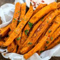 Large Sweet Potato Fries · House fries with choice 2 dipping sauce.