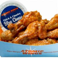 5 PC Regular Wings Combo · 5 PC Authentic wings with your choice of one flavor and blue cheese or ranch.  Includes frie...