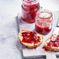 Butter and Jam Toast · Your choice of jam on a buttered sourdough toast.
