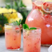 Frozen Strawberry Lemonade · Freshly squeezed lemonade blended with Fresh Strawberries