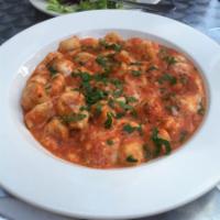 Gnocchi Sorrentina · Marinara sauce, basil and melted mozzarella. Vegetarian.