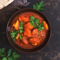 Chicken Tikka Masala · Fresh boneless tender pieces of chicken cooked with tomatoes, bell peppers, onions and tomat...