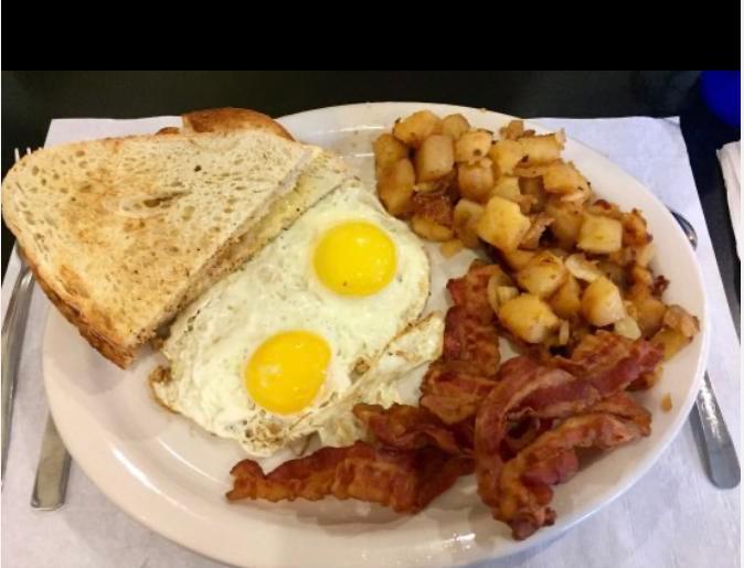  Special House Offer Breakfast · 2 eggs, choice of bacon or sausage, and 2 sides.
