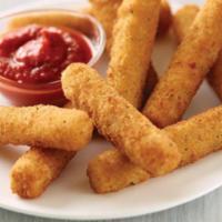 6 Pieces Mozzarella Sticks Lunch · Mozzarella cheese that has been coated and fried.