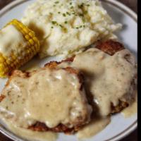  Country Fried Steak Lunch · 2 sides.