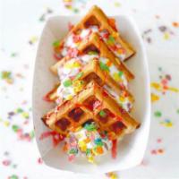 Protein Waffles · 36g Protein, 10.8g Carbs, 7.2g Natural Sugars, 0.5g Fat