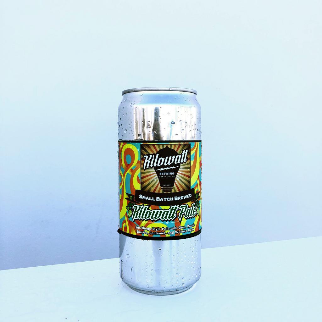 Kilowatt Pale Ale Crowler · American Pale Ale ​5.6% ABV​50 IBU. Hoppy pale ale brewed with Mosaic, Citra, Centennial and Waimea hop. Must be 21 to purchase.