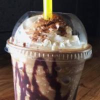 Espresso Smoothie · Coffee, Mexican cocoa powder, milk, nonfat yogurt, chocolate, topped with whipped cream and ...