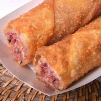 Corned Beef Eggroll · Made fresh with Wigley's Corned Beef, Swiss and Mozzarella Cheese. Each comes with sweet and...