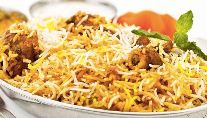 Goat Biryani · Fried rice cooked with goat and spices.