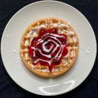 Dessert Waffles - Designated Drivers · Belguim Style Waffle, topped fruit with an icing drizzle and powdered sugar (Choose: appleti...