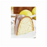 NF LEMON BUNDT CAKE · The perfect cake with a delicate lemon flavor smothered in sweet and tangy lemon icing. (NF)