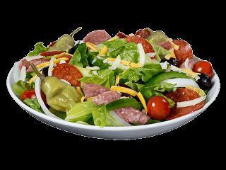 Antipasto Salad · Crisp romaine lettuce, onions, green peppers, Kalamata olives, tomatoes, salami, pepperoni, pepperoncini and Sarpino's gourmet cheese. 