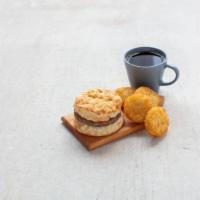 Sausage Biscuit Combo · Our zesty sausage on a made-from-scratch buttermilk biscuit.