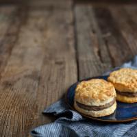 2 Sausage Biscuits · Zesty sausage on a made-from-scratch buttermilk biscuit as a two pack at a special price.