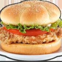 Cajun Filet Sandwich · A uniquely seasoned chicken breast filet, lettuce, tomato and mayo on a lightly toasted bun.