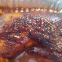 Barbecue Chicken Meal  · 2 pc Chicken Meal - 1 Leg & 1 Thigh or 1 Chicken Quarter 
Chicken is seasoned in house blend...