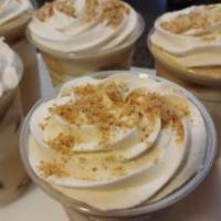 Banana Pudding Cup · Grandma Rosie Lee's slow cooked vanilla pudding infused with banana and vanilla wafers and v...