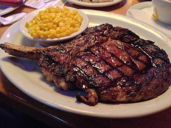 20 oz. Bone-In Ribeye Steak · 20 oz. bone in, choice black Angus ribeye steak.