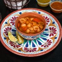 Sopa de Fideo · Traditional noodle soup.