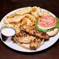 Grilled Chicken Sandwich · Grilled chicken with lettuce, tomato and onions on our classic bread or kick it up a notch w...