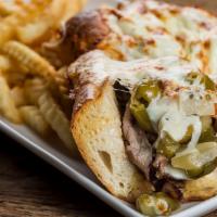 The Cheef Sandwich · Our delicious Italian beef on Italian bread, with melted mozzarella cheese on top. 