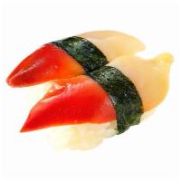 Hokki-gai (Surf clam) Nigiri · Surf clam. 
These menu items are raw or undercooked. Consuming raw or undercooked meats, pou...