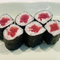 Tekka Maki · Fresh tuna roll. 
These menu items are raw or undercooked. Consuming raw or undercooked meat...