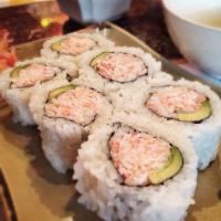 California Roll · Imitation crab and avocado. 
These menu items are raw or undercooked. Consuming raw or under...